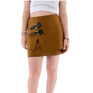 Anthropologie Meadow Rue Caramel Brown Skirt